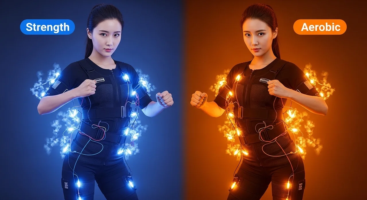 EMS 트레이닝의 2가지 핵심 모드 비교