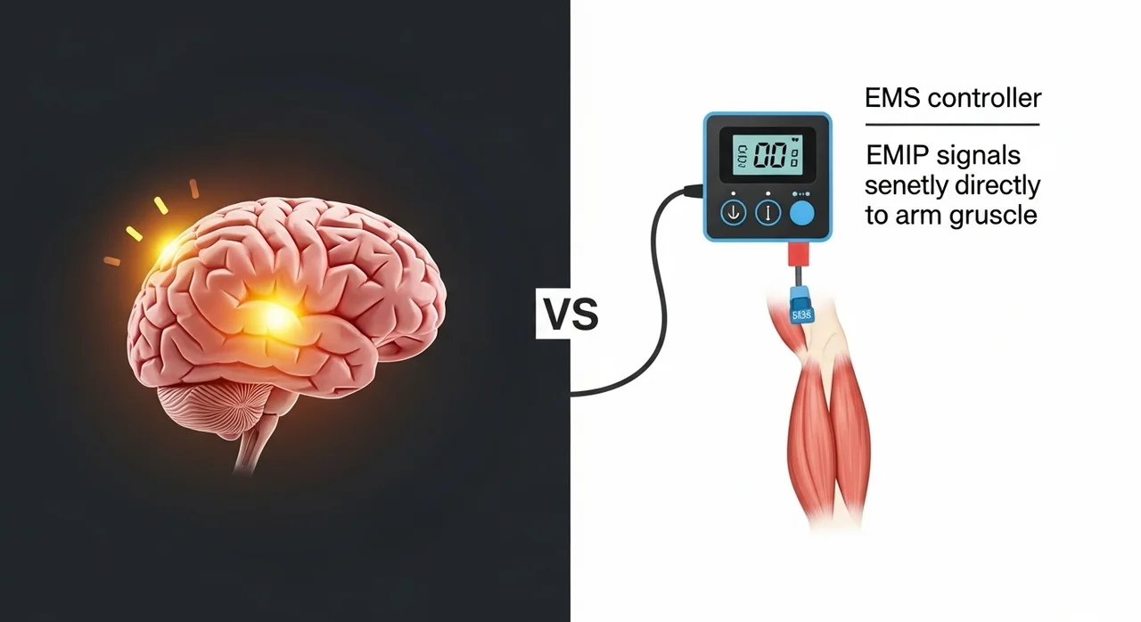 EMS의 핵심: 뇌를 거치지 않는 '지름길 자극'